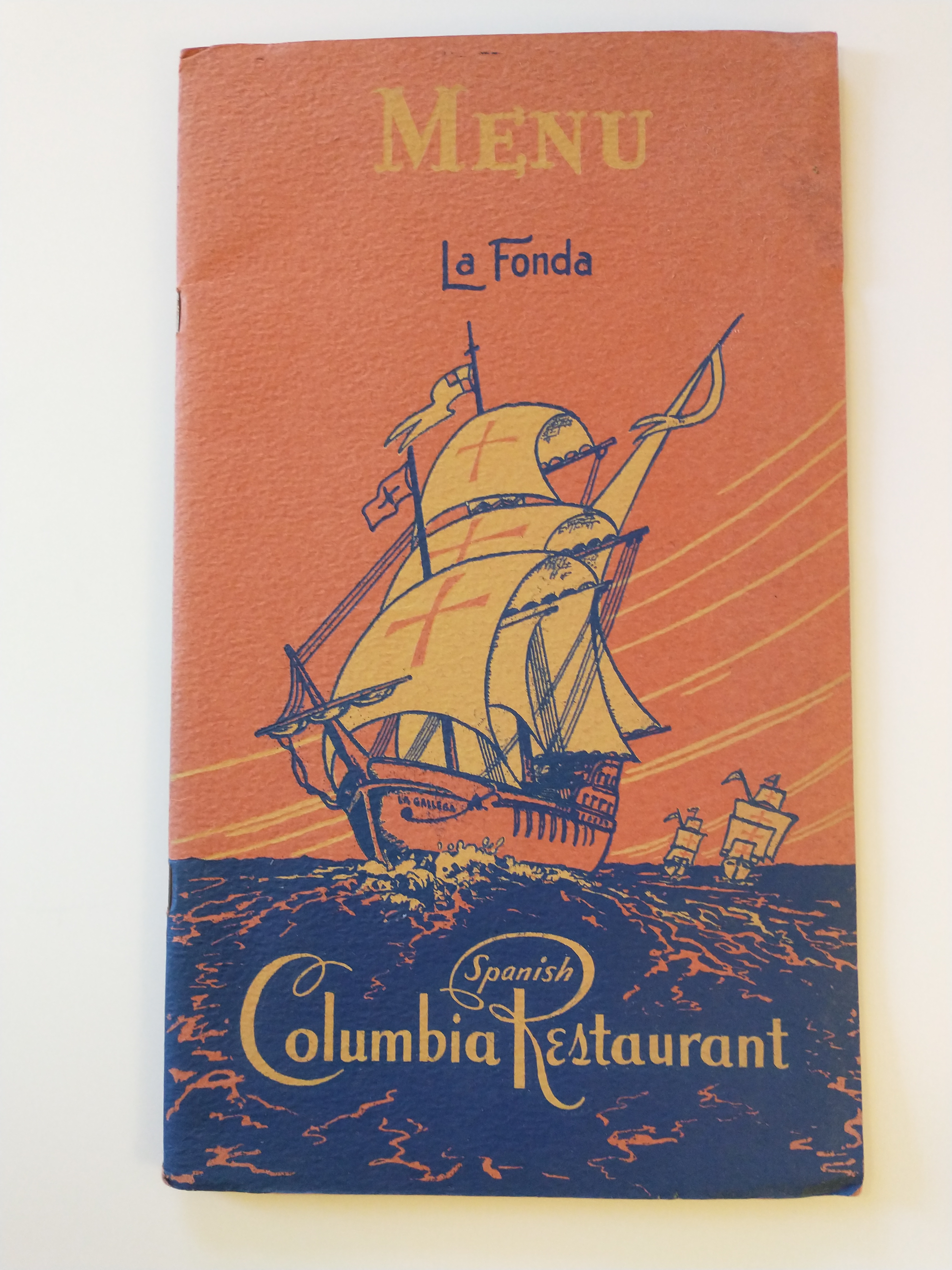 Image for COLUMBIA SPANISH RESAURANT   MENU 